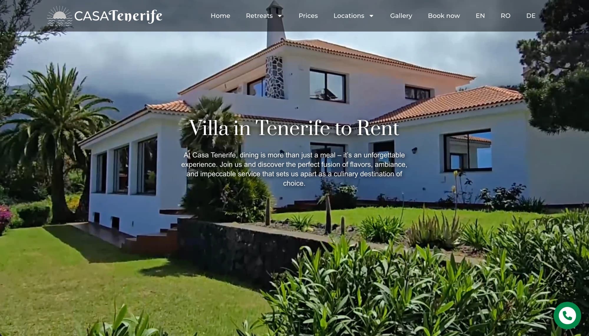 Casa Tenerife — Site Prezentare