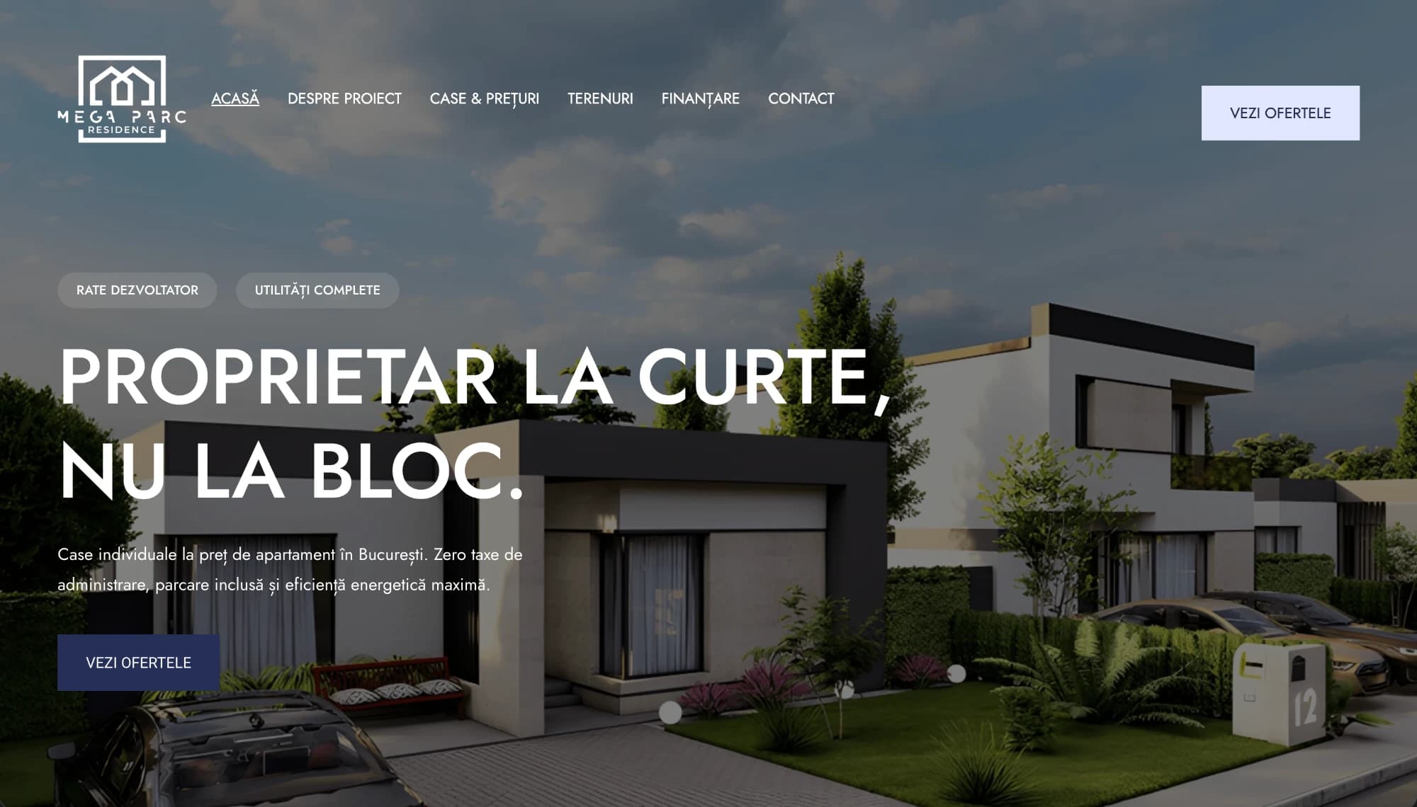 MegaParc Residence — Site Prezentare