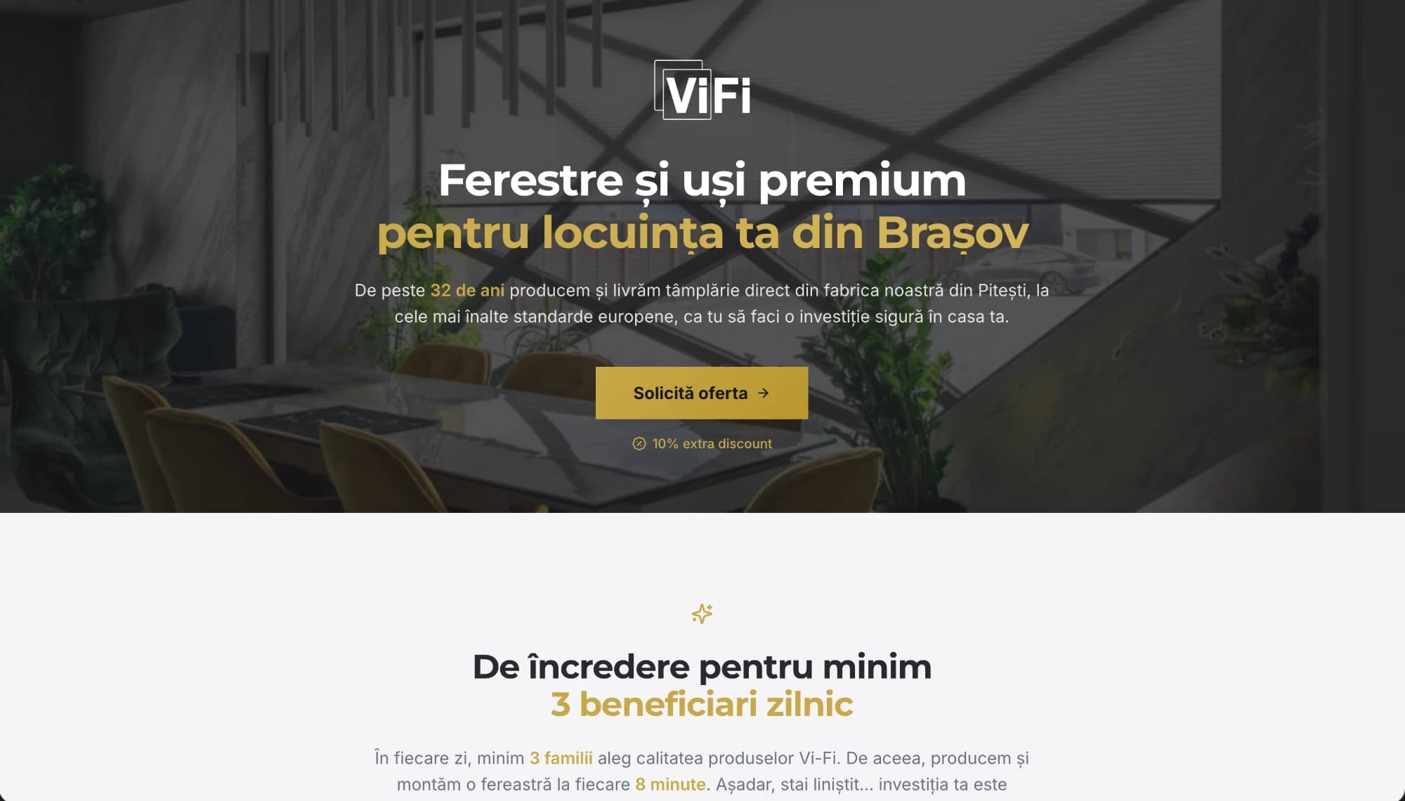 Showroom Vi-Fi — Landing Page